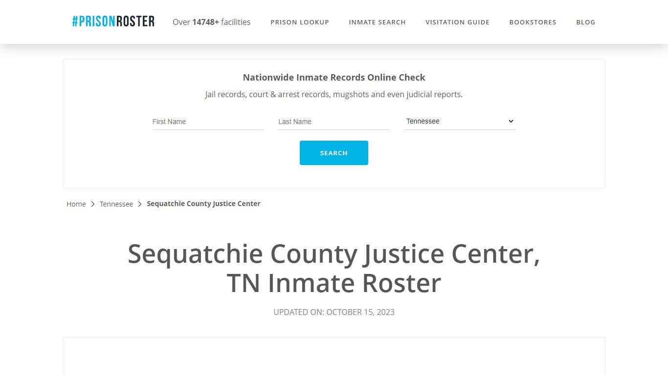 Sequatchie County Justice Center, TN Inmate Roster - Prisonroster